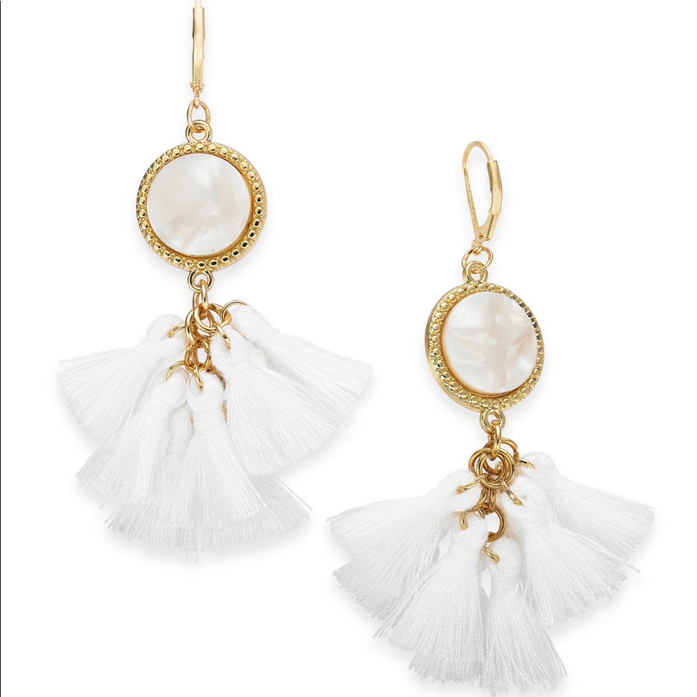 INC Gold-Tone Multi-Tassel Drop Earrings